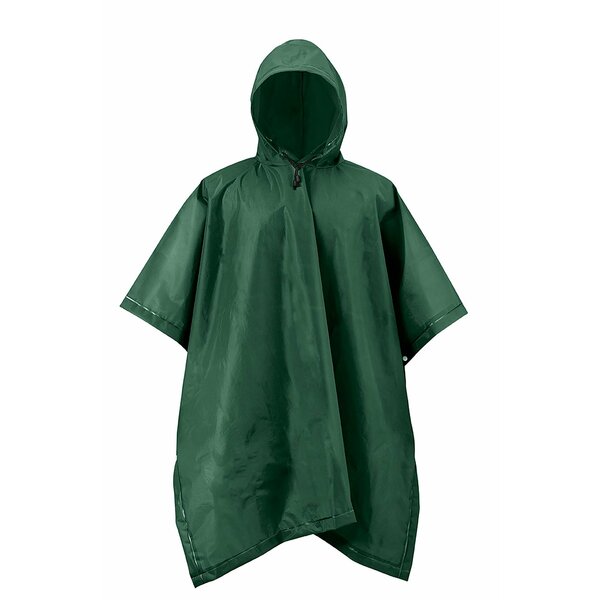 Rps Outdoors RPS ADULT EVA RAIN PONCHO FOREST GREEN 51-114FG